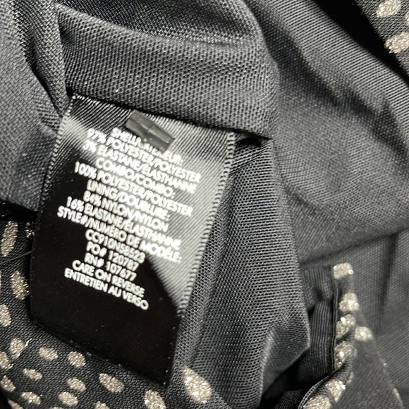 Alice + Olivia Inka Strong Shoulder Mock Neck Dress - Picture 9 of 9